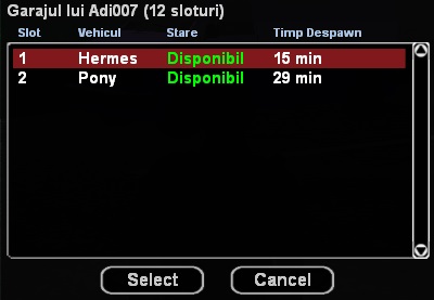 Garaj cu multe sloturi