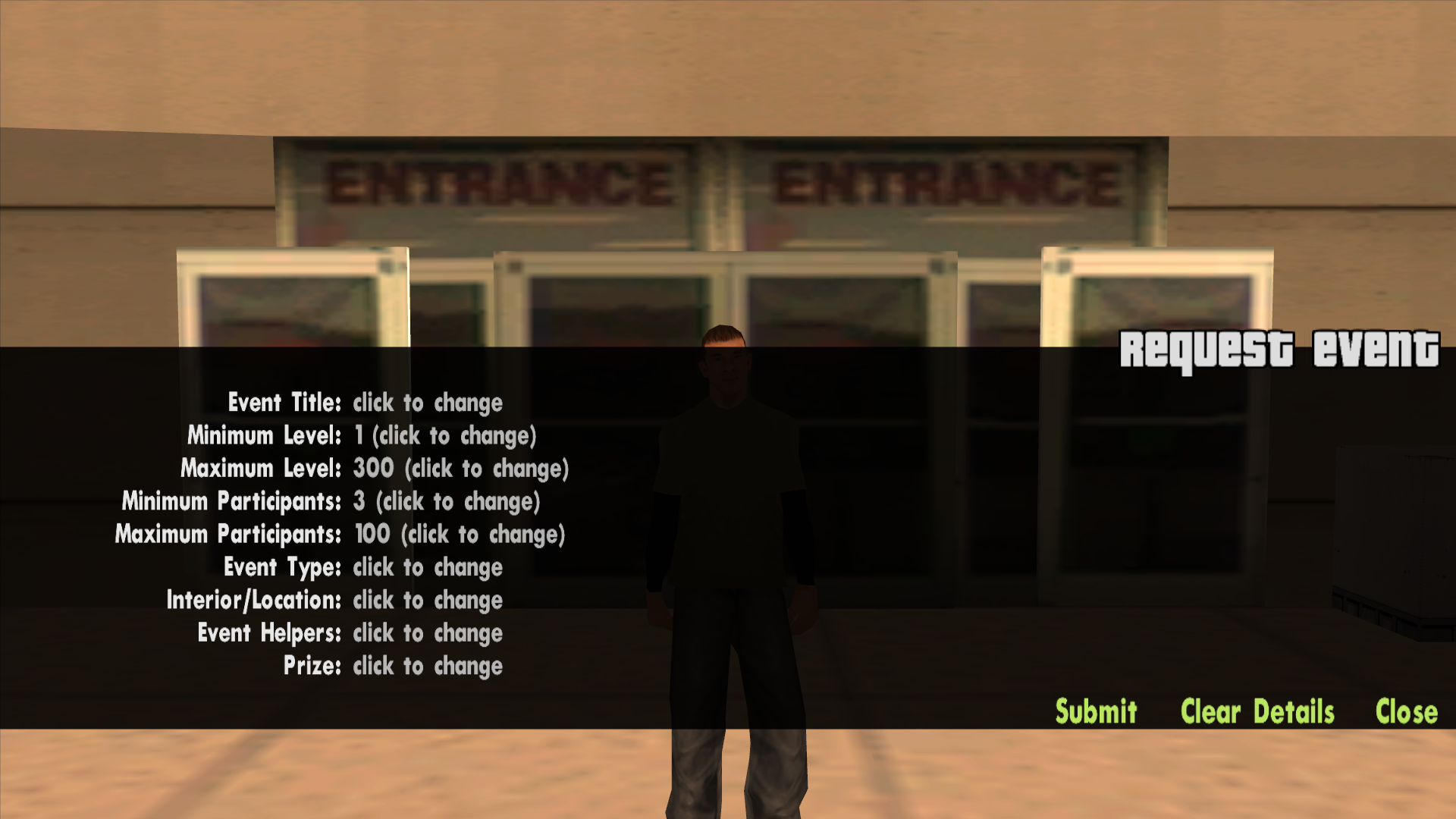 Formular cerere eveniment