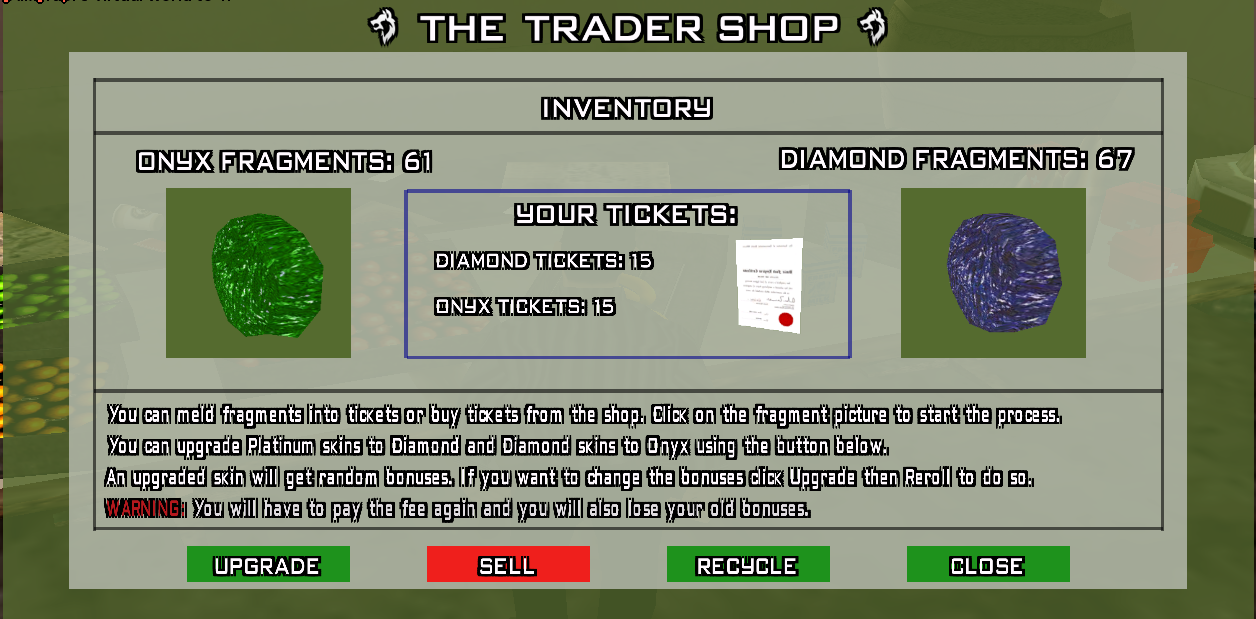 Interfaţa tradeului #1